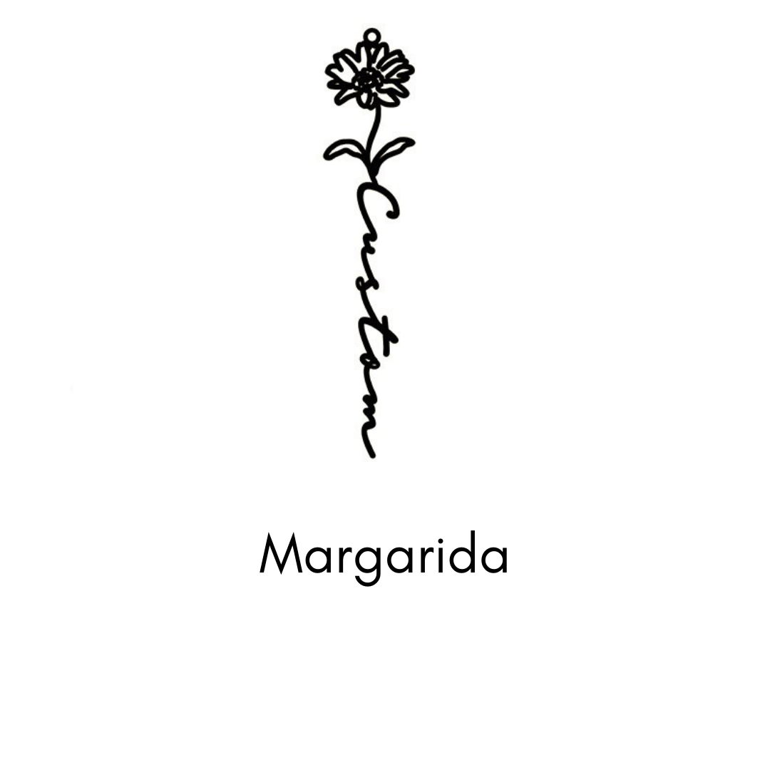 Collar "Jardín de la Vida" – El Nombre y la Flor que Cuentan Su Historia (Personalizado)