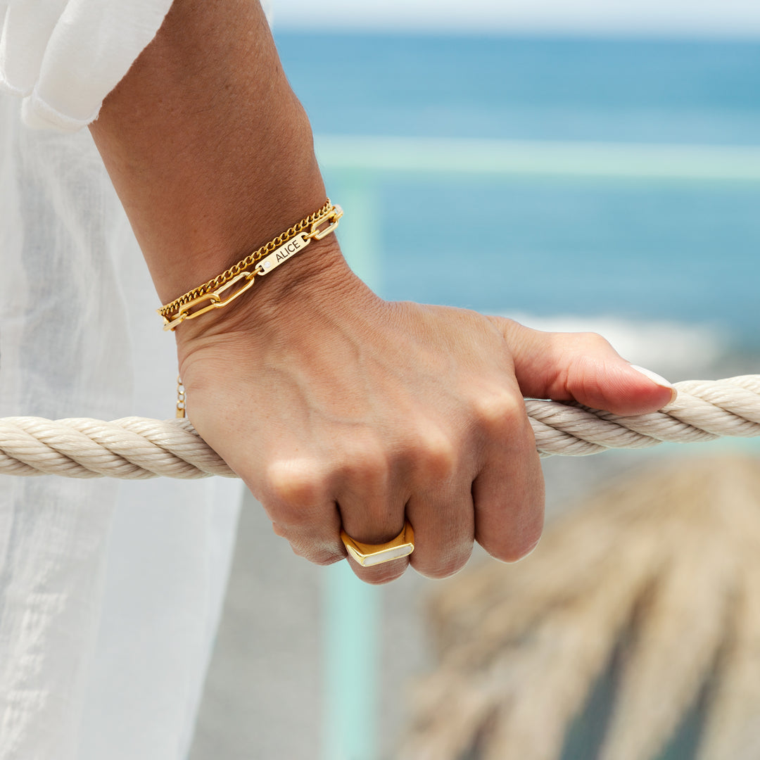 Pulsera "Círculo de Amor" – La Familia Unida en Cada Eslabón (Personalizable)