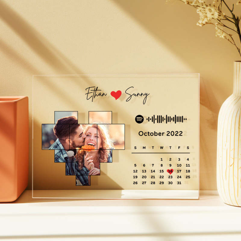 Placa Spotify personalizada Spotify Code Song Decor Photo Decor Regalo para parejas