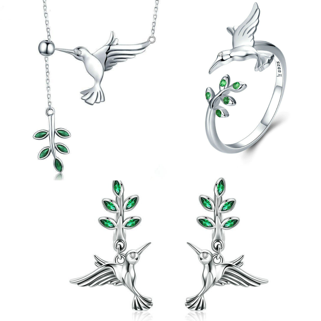 Colección Colibrí "Mensajero de la Alegría" – Plata 925 (Símbolo de Amor y Sanación)