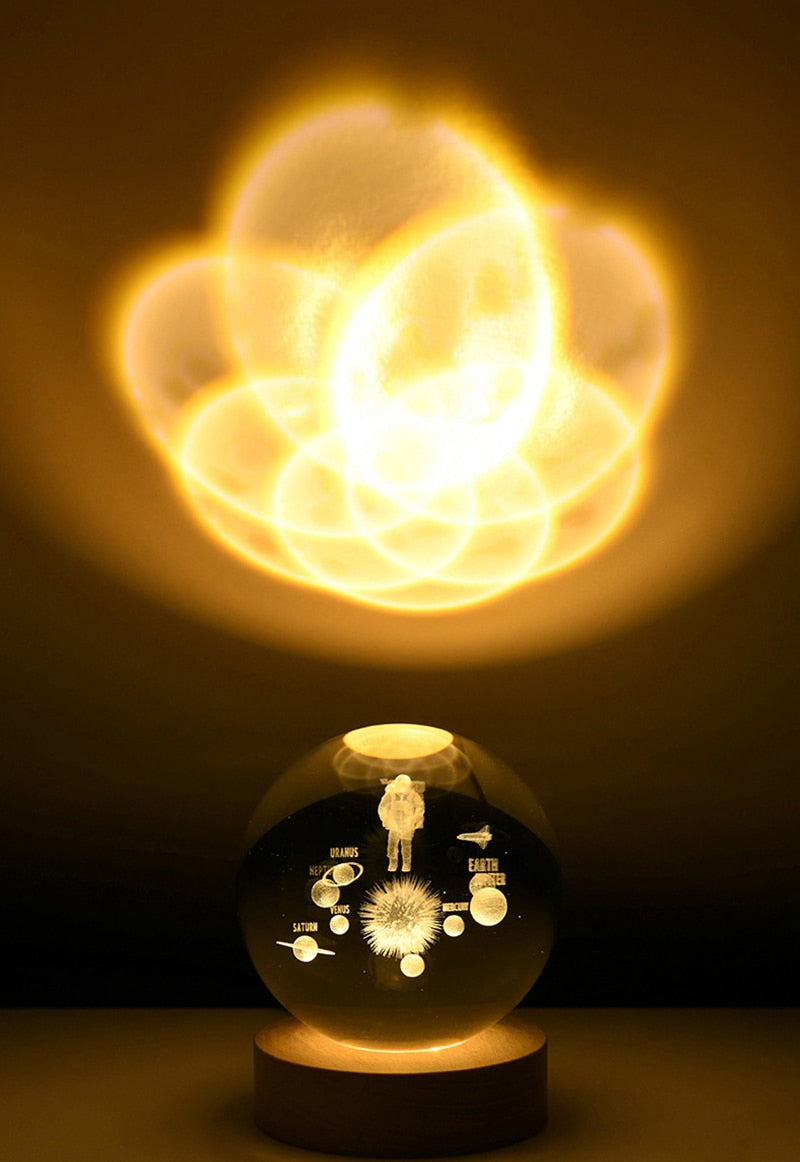 Lámpara 3D Solar Galaxia
