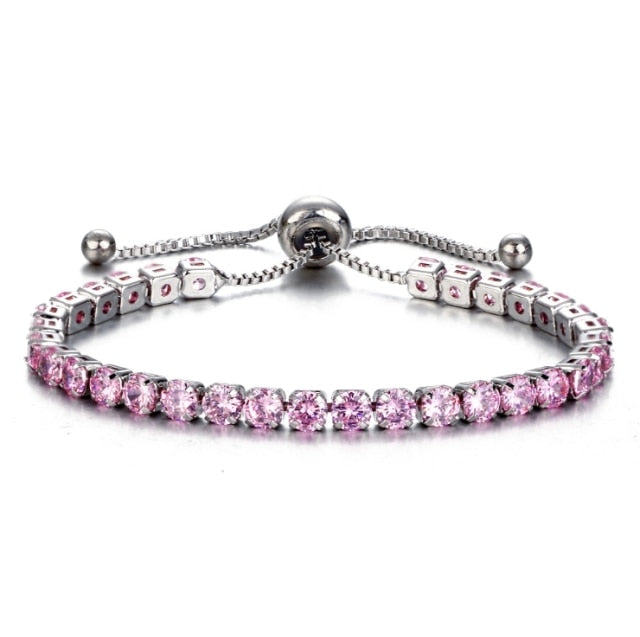 Pulsera de circonita cúbica de lujo