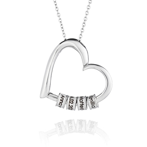 Collier « Amour infini » – Famille unie par le cœur (Personnalisable)