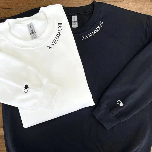 Sweat Cœurs Brodés | L'Amour qui Réchauffe