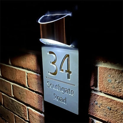 Placa de Dirección Solar 3D - Ahorro y Lujo