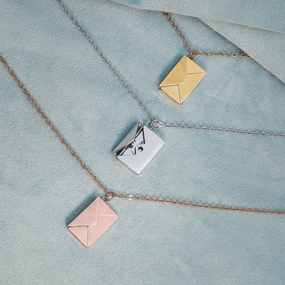 Collier avec Pendentif Enveloppe Personnalisé - Preuve d'Amour
