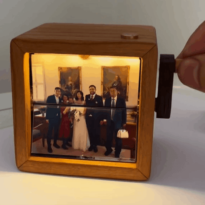 Marco de fotos Flipbook personalizado con luz