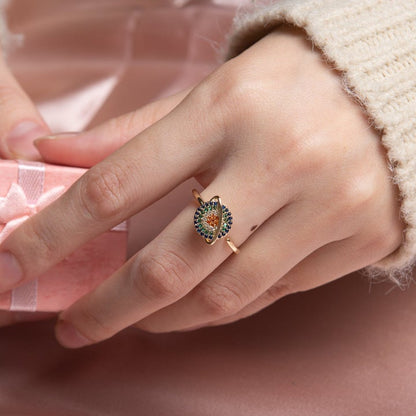 Anillo de ansiedad de planeta giratorio