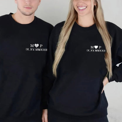 Sweat Cœurs Brodés | L'Amour qui Réchauffe