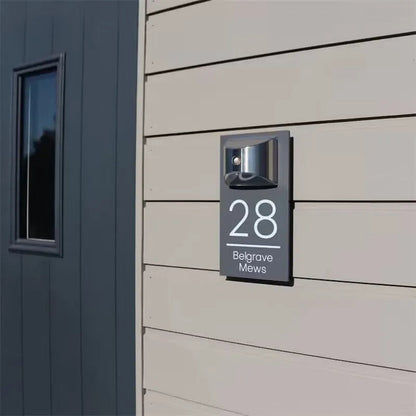 Placa de Dirección Solar 3D - Ahorro y Lujo