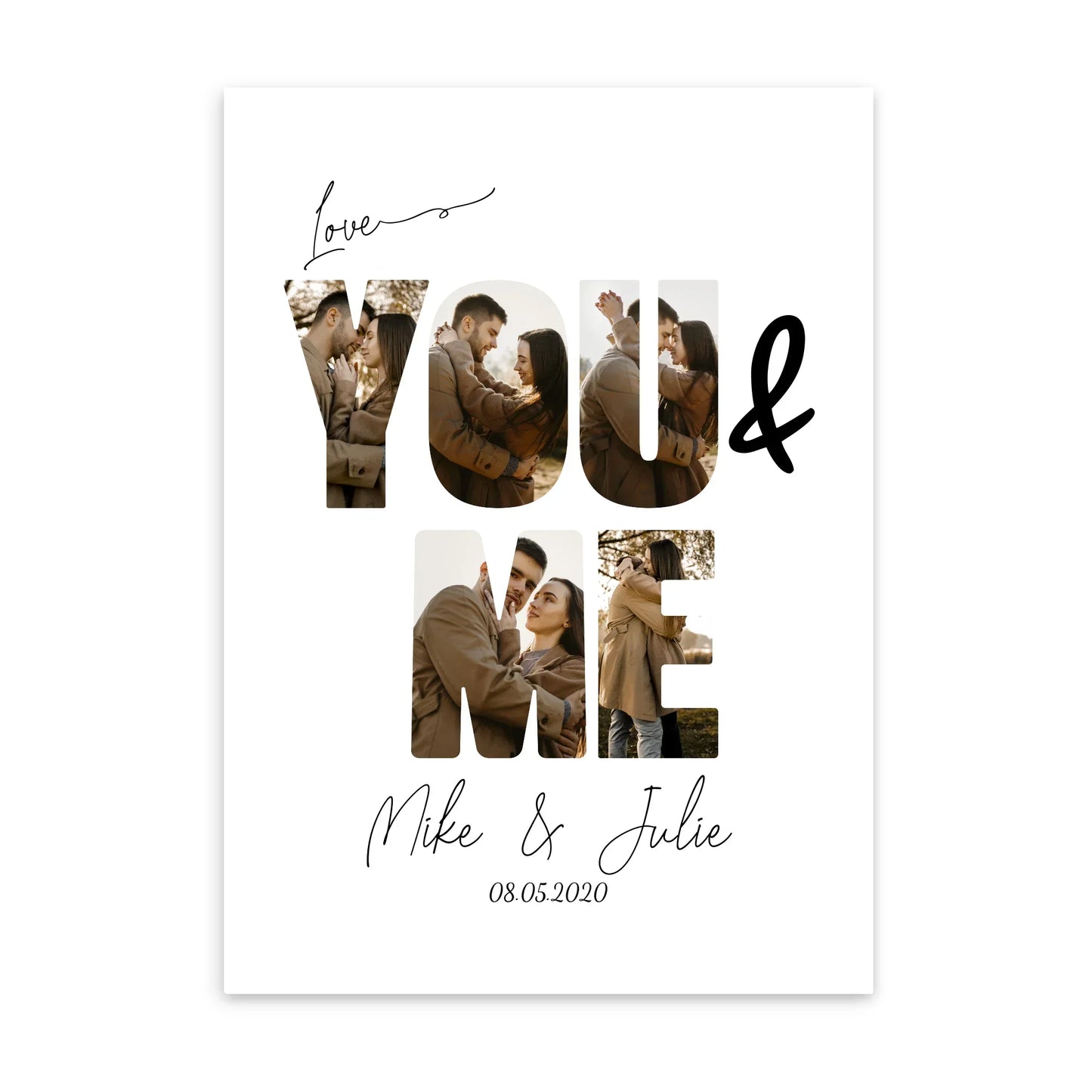 Tú y Yo - Póster Personalizado
