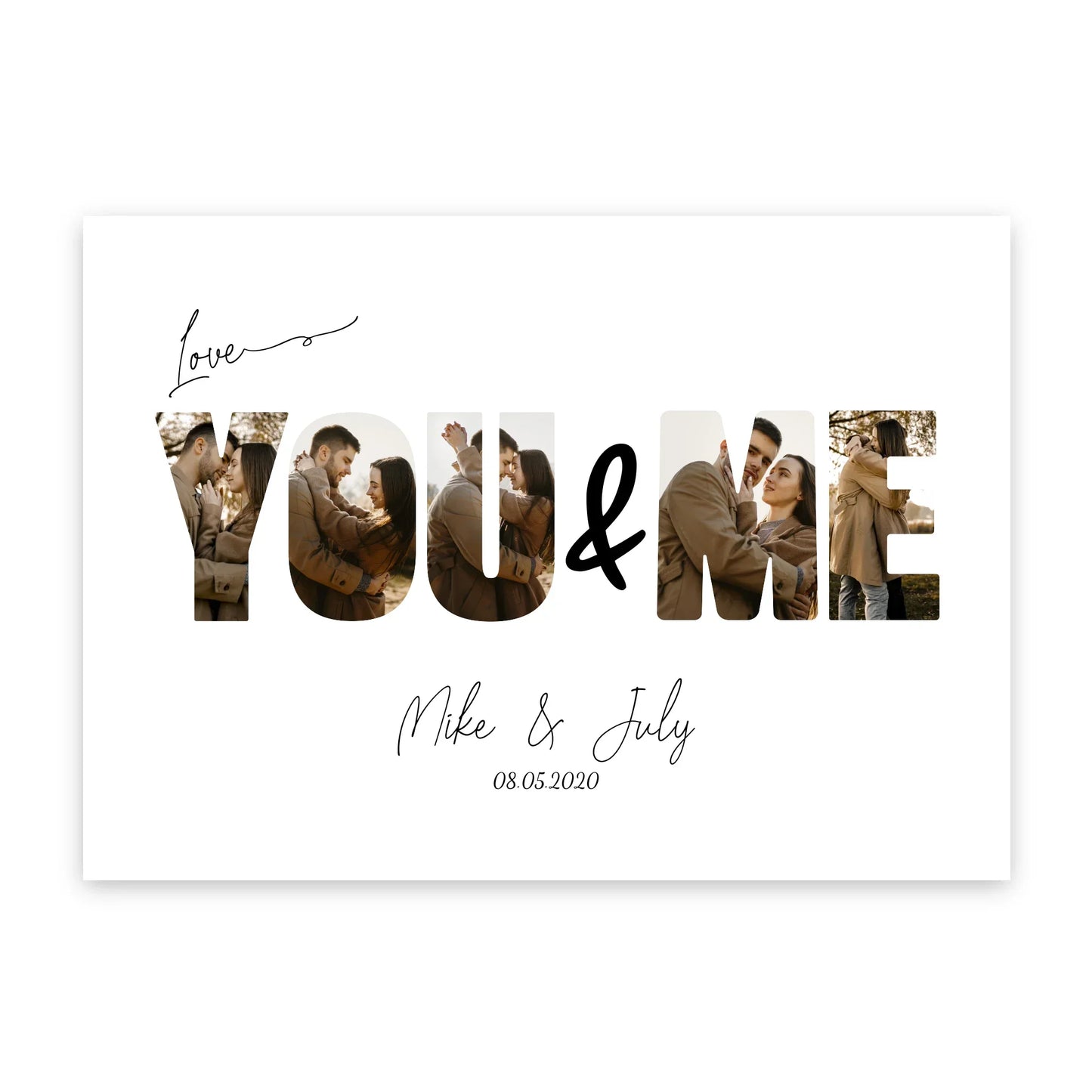 Tú y Yo - Póster Personalizado