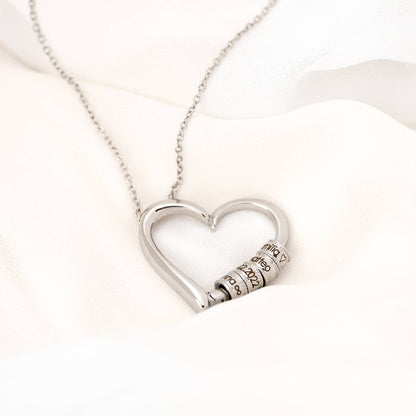 Collier « Amour infini » – Famille unie par le cœur (Personnalisable)