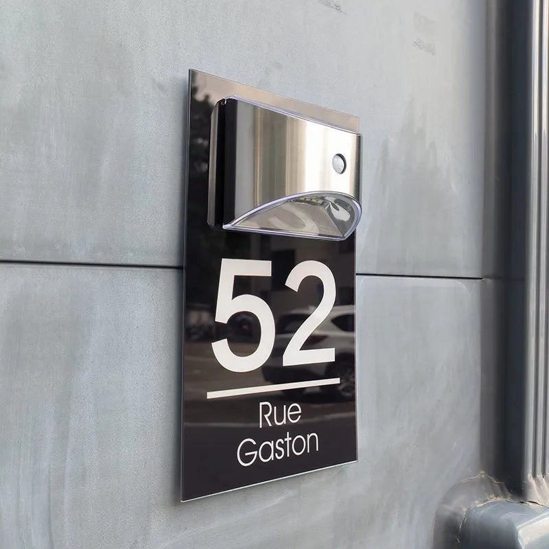 Placa de Dirección Solar 3D - Ahorro y Lujo