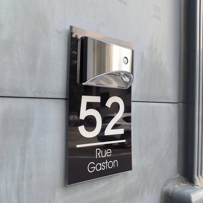 Placa de Dirección Solar 3D - Ahorro y Lujo