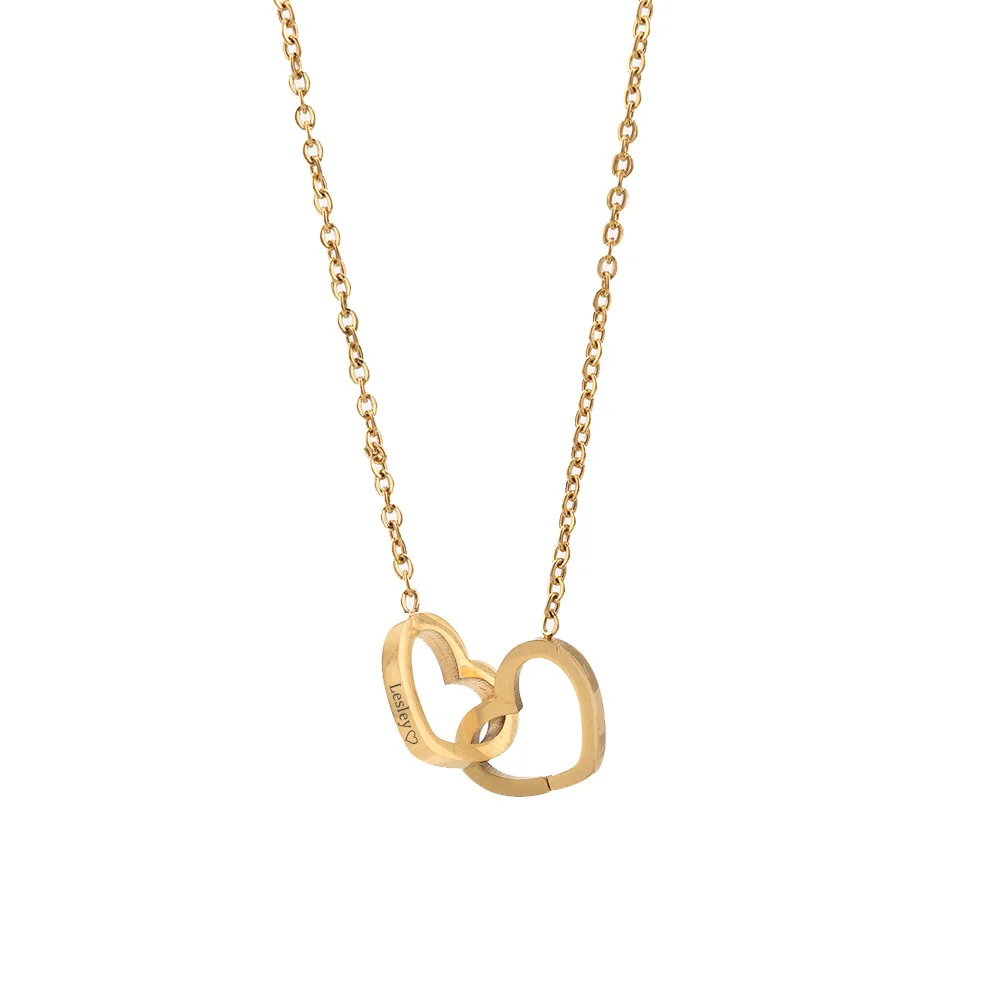 Caixa com Rosa Eterna & Colar Coração Personalizado