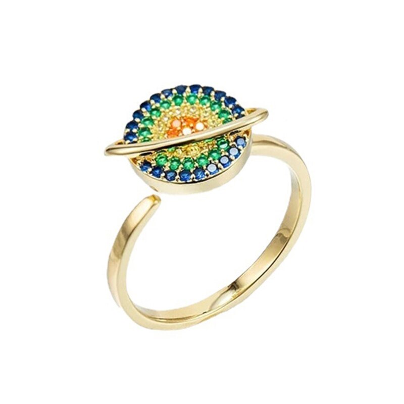 Anillo de ansiedad de planeta giratorio