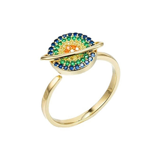 Anillo de ansiedad de planeta giratorio