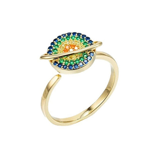 Anillo de ansiedad de planeta giratorio