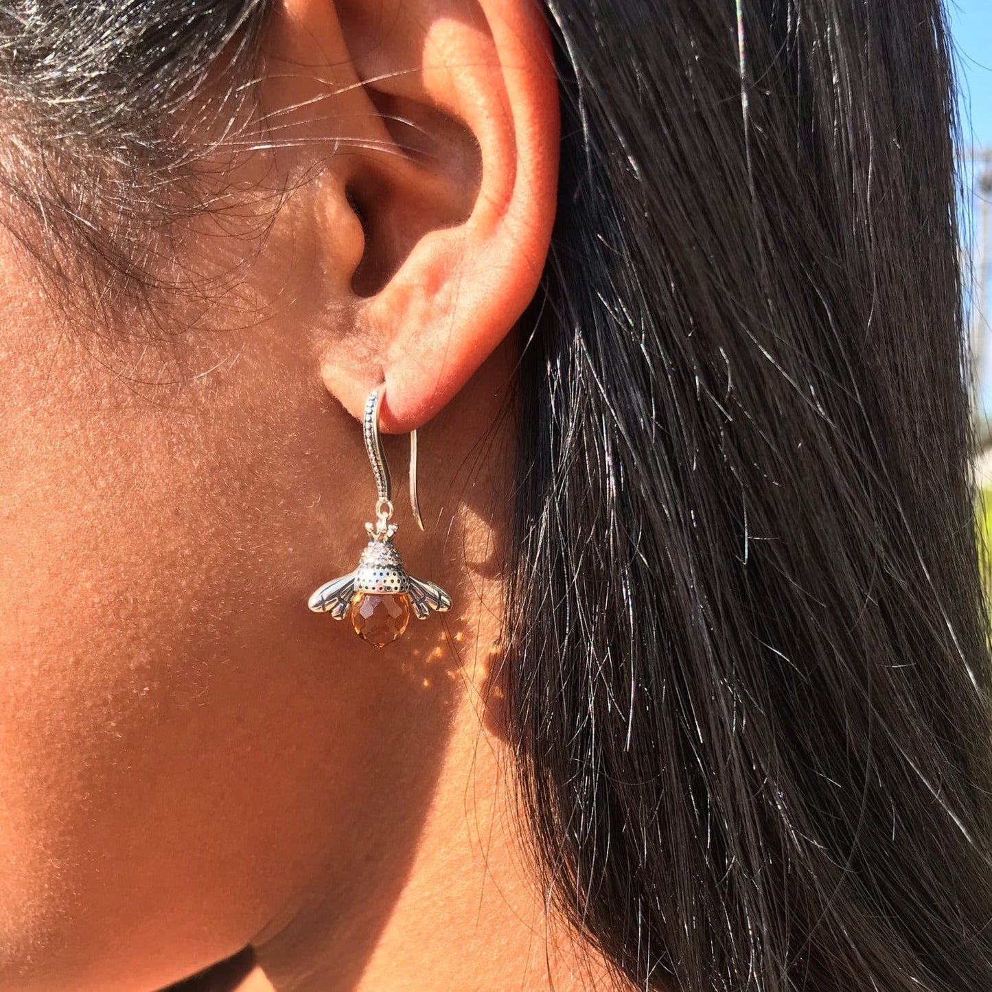 Bijoux Bee Flies - Argent 925 - Pierre de Zircone