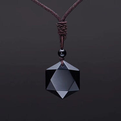 Collar de Obsidiana Negra - Fuerza y Protección
