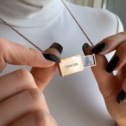 Collier enveloppe « Lettre d'amour » – Un souvenir éternel (Personnalisable)