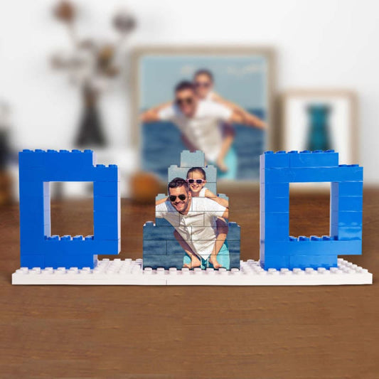 Puzzle de Briques Personnalisé avec Photo - Cadeau pour Papa