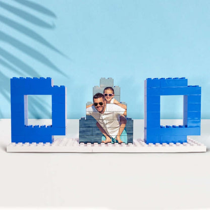 Puzzle de Briques Personnalisé avec Photo - Cadeau pour Papa