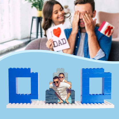 Puzzle de Briques Personnalisé avec Photo - Cadeau pour Papa