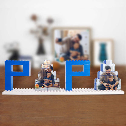 Puzzle de Briques Personnalisé avec Photo - Cadeau pour Papa