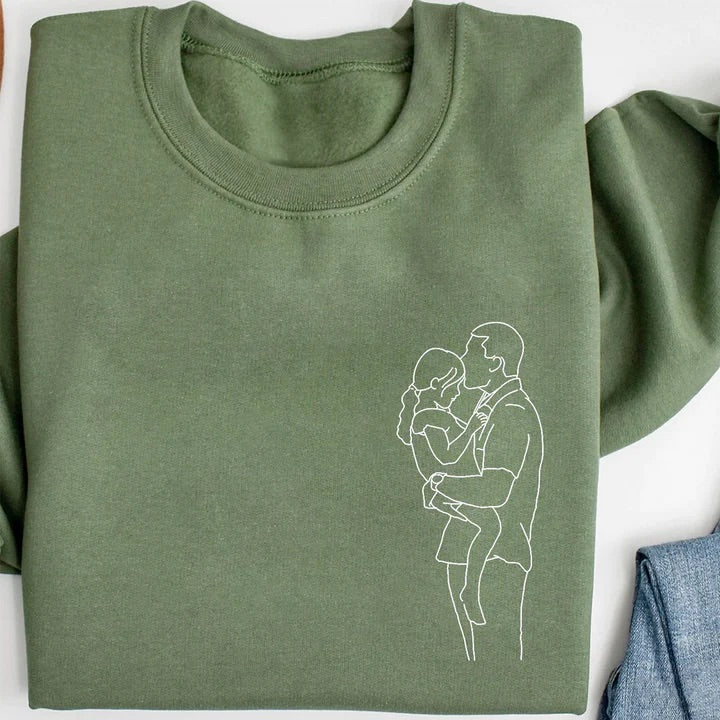 T-shirt Personnalisé avec Photos - Cadeau spécial pour la Fête des Pères