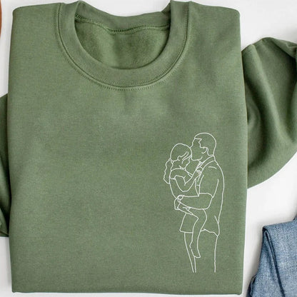 T-shirt Personnalisé avec Photos - Cadeau spécial pour la Fête des Pères