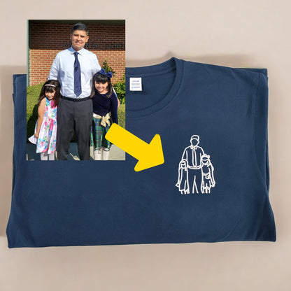 T-shirt Personnalisé avec Photos - Cadeau spécial pour la Fête des Pères