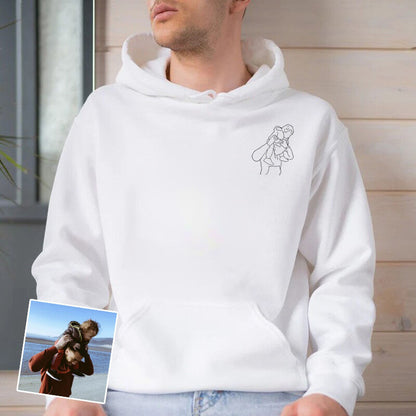 T-shirt Personnalisé avec Photos - Cadeau spécial pour la Fête des Pères