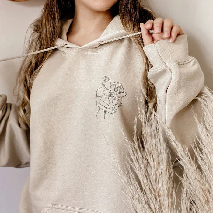 Camiseta personalizada con el diseño de la foto de la pareja