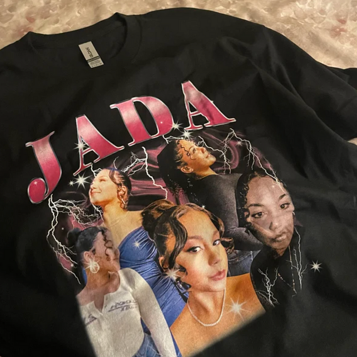 T-shirt Vintage Personnalisé avec Photo - Personnalisez Votre Look - Livraison Gratuite