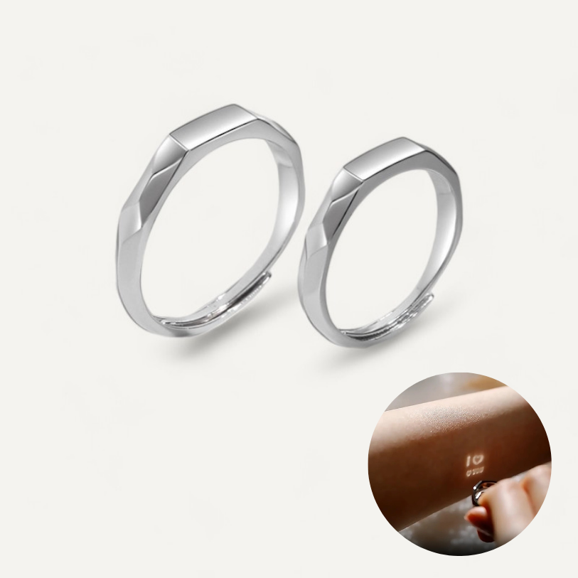 Anillos de reflexión de amor
