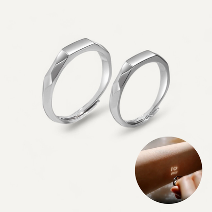 Anillos de reflexión de amor