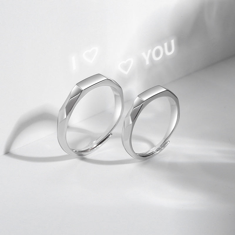 Anillos de reflexión de amor