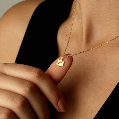 Collier Patte Personnalisé avec le Nom de votre Animal - Portez votre meilleur ami avec vous 24h/24 !