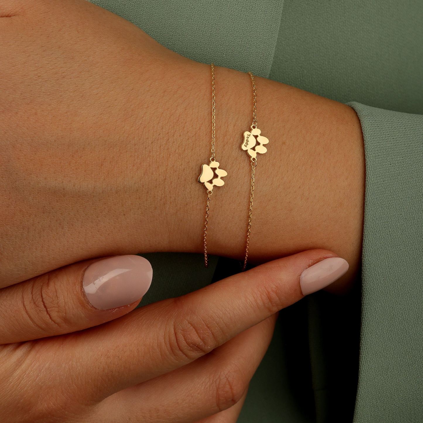Collier Patte Personnalisé avec le Nom de votre Animal - Portez votre meilleur ami avec vous 24h/24 !