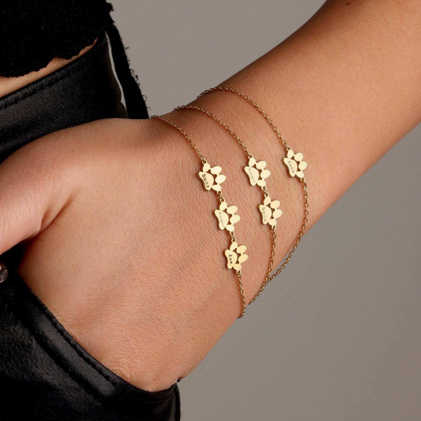 Collier Patte Personnalisé avec le Nom de votre Animal - Portez votre meilleur ami avec vous 24h/24 !