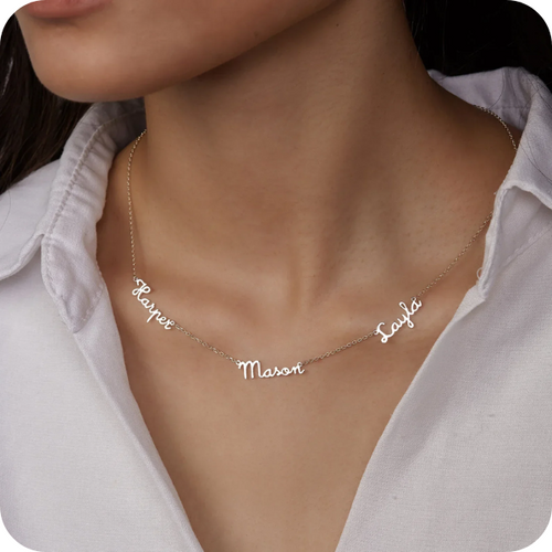 Collar Personalizado con Nombres | Amor Que Se Lleva en el Pecho
