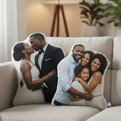 Almohada de Relieve Personalizada con Foto – Un Amor en Forma de Abrazo