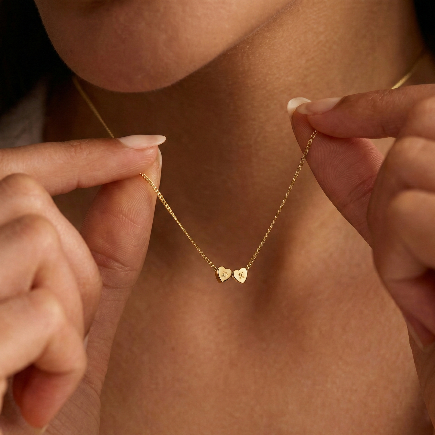 Collier Cœur d'Amour – Un symbole éternel (Jusqu'à 10 initiales)