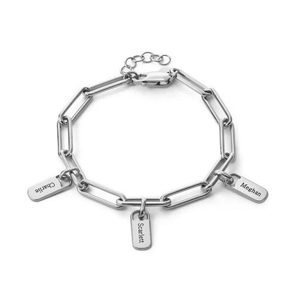 Bracelet « Maillons Éternels » – Votre Famille à Votre Poignet (Personnalisable)