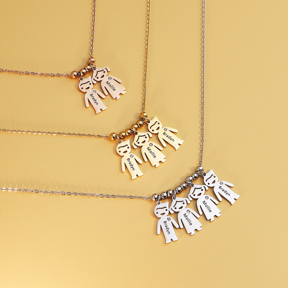 Collier « Trésors de maman » – Les êtres chers de votre vie, toujours près de votre cœur