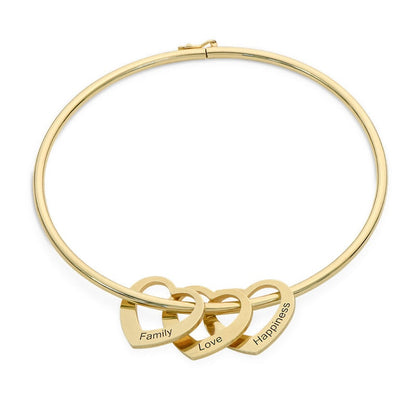 Bracelet « Cœur de Mère » – Les Amours de votre vie toujours avec vous (Jusqu'à 8 noms)
