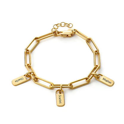 Bracelet « Maillons Éternels » – Votre Famille à Votre Poignet (Personnalisable)