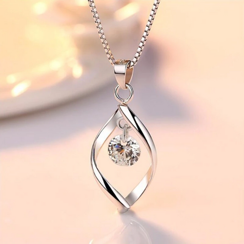 Collar Circonia Central - 45 cm - Plata 925
